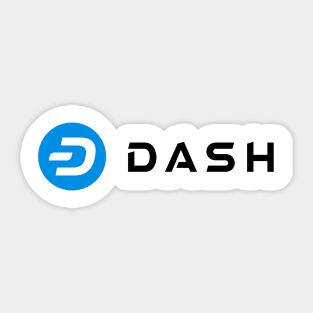 Dash Cryptocurrency Logo Sticker